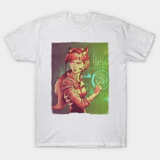 Cyberpunk Fox Girl T-Shirt